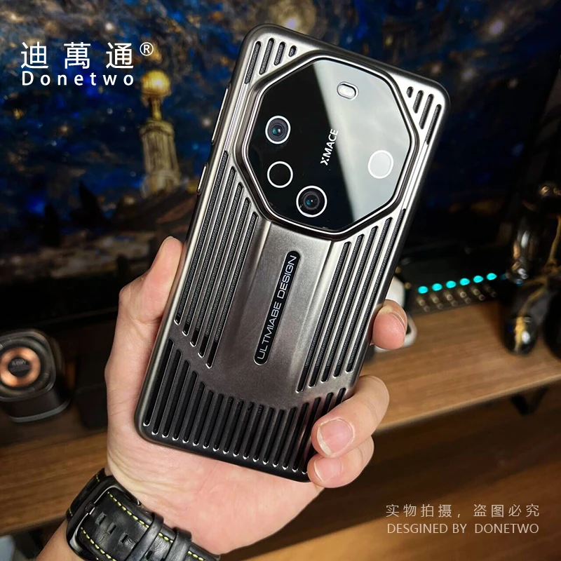 适用电镀镂空散热秒变非凡华为mate60pro手机壳mate60带镜头膜