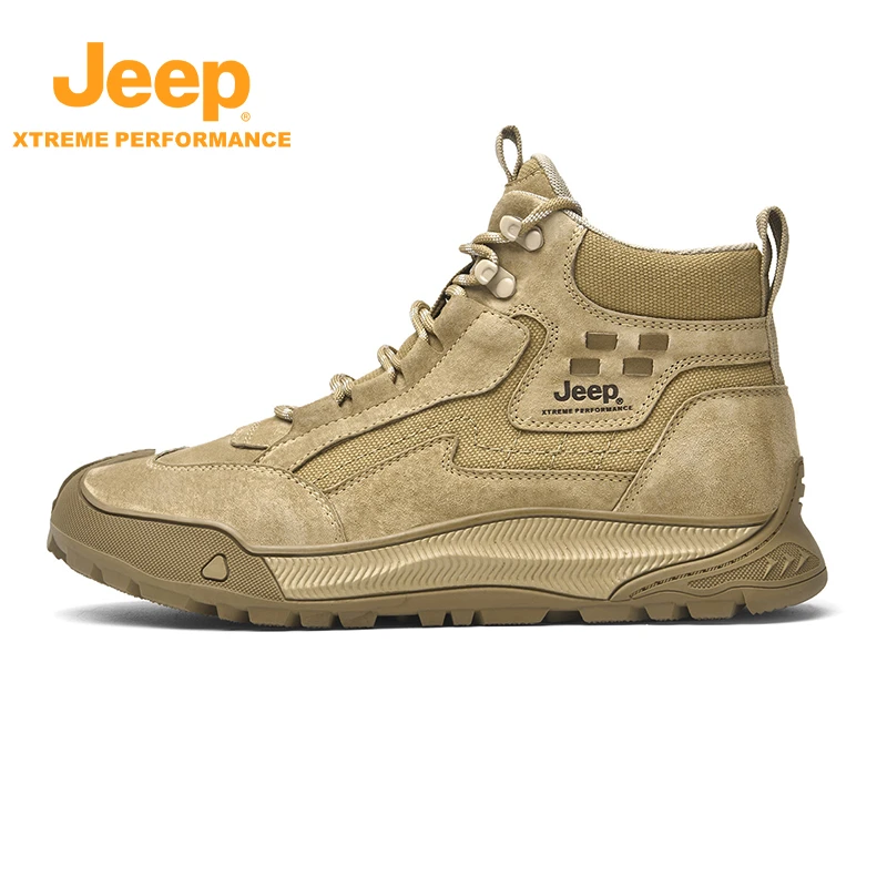 JEEP/吉普户外休闲徒步鞋时尚百搭休闲运动鞋中帮秋冬保暖加厚鞋