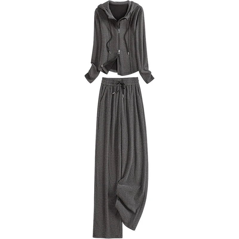 丝柏舍欧若风2025春季装新款女连帽外套搭裤两件套套装S43X9111N