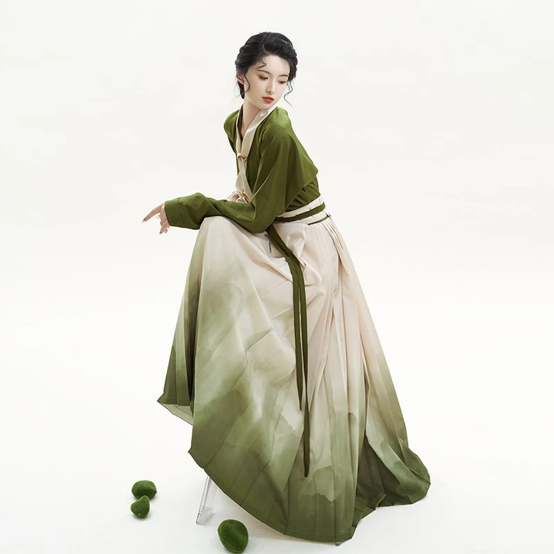 【织造司】原创·明制汉服三件套[捻茶]20115A+20115B+20115C