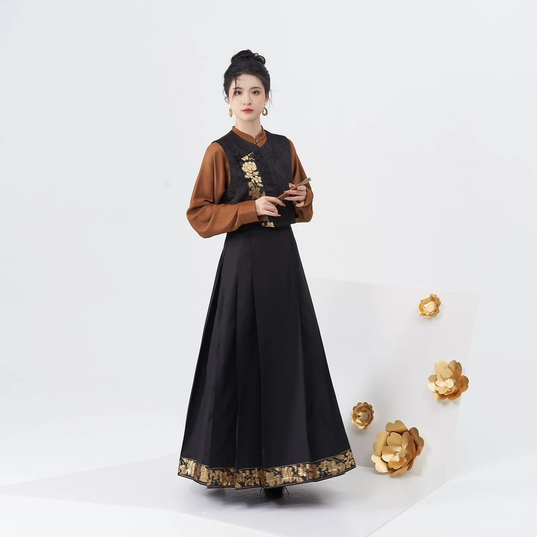 织造司原创明制汉服[司年]马面马面裙上衣国风新款爆款女款