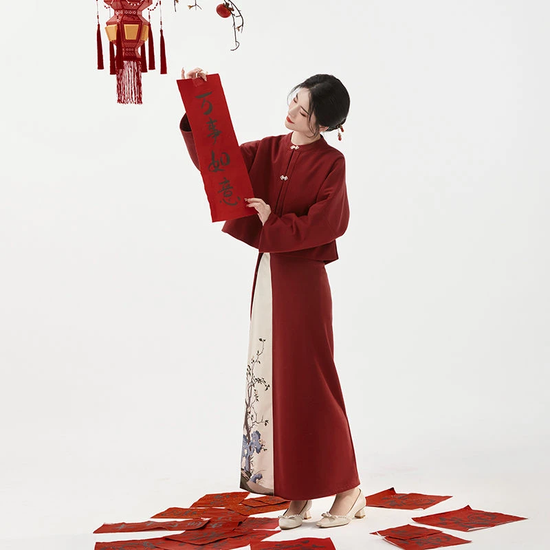 织造司原创宋制汉服[宫墙]套装DB