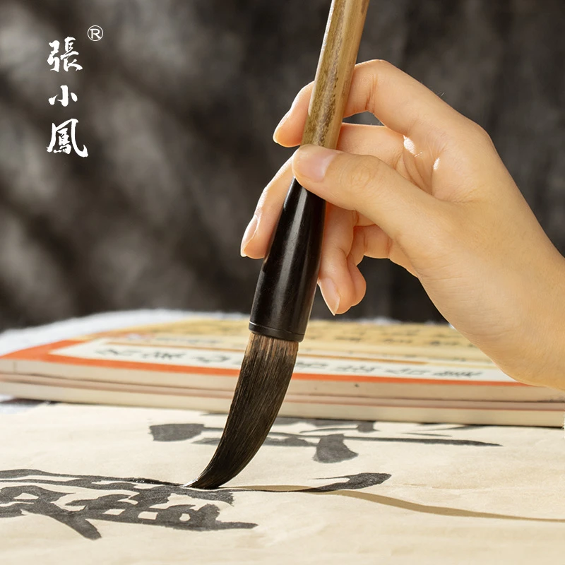 笔魁 狼毫兼毫加健斗笔国画大号湖笔行书草书专业书法山水