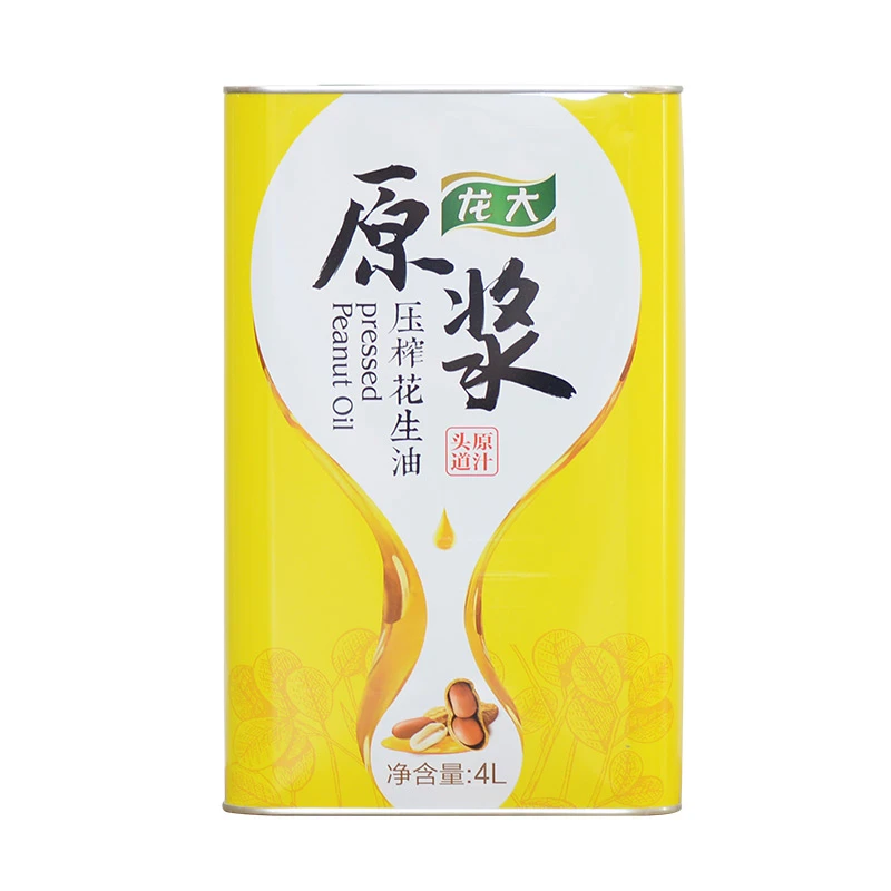龙大原浆压榨花生油 4L