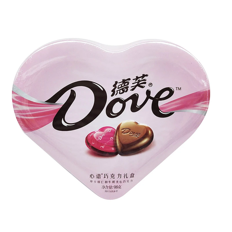 德芙心语摩卡榛仁和牛奶夹心巧克力 98g