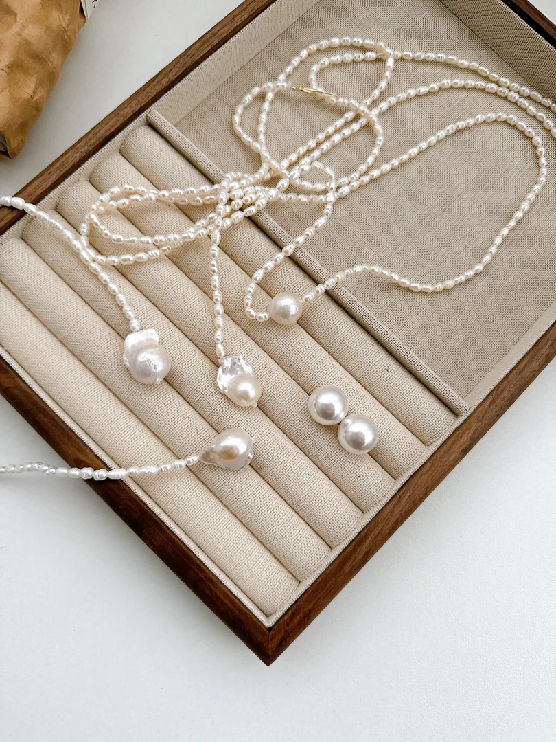 李小瘦大码女装【珍珠链】毛衣开衫搭配链珍珠XL01