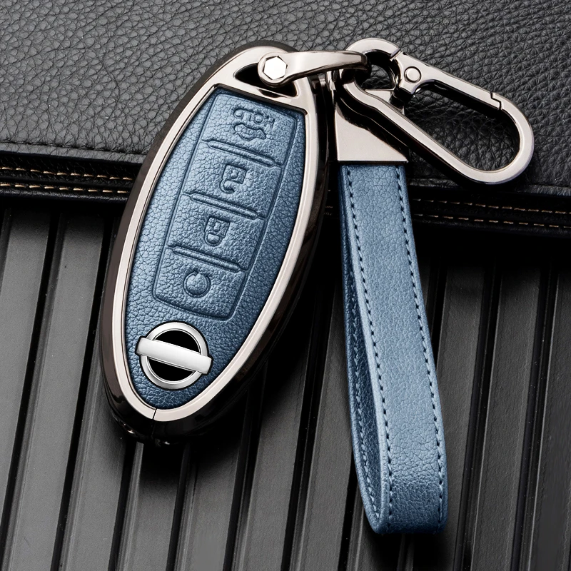 适用22款14代日产轩逸车钥匙套2021天籁逍客专用骐达骊威奇骏壳扣