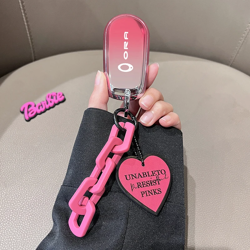 长城欧拉好猫钥匙套闪电猫GT芭蕾猫高级可爱壳扣包女车内装饰用品