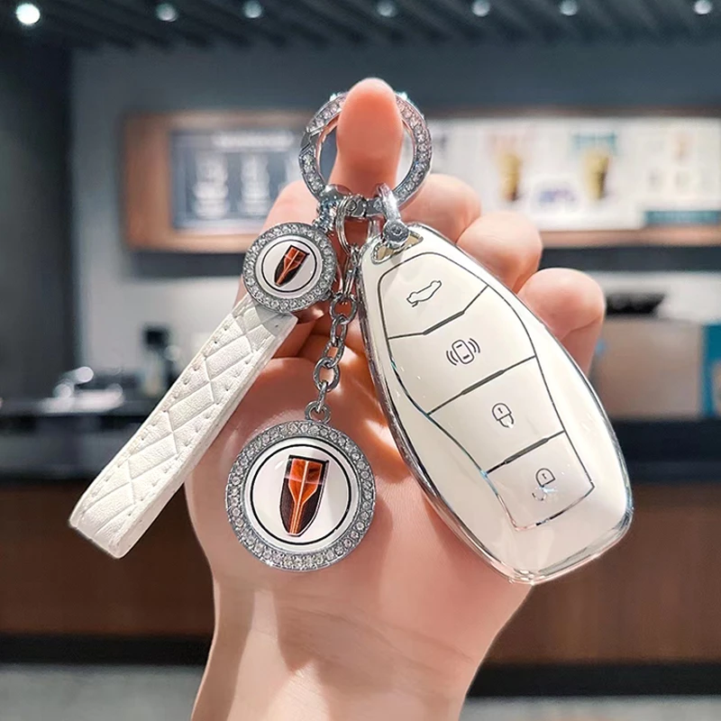 适用于红旗H5钥匙套新款2023款h5/红旗HQ9汽车钥匙包壳扣高档男女