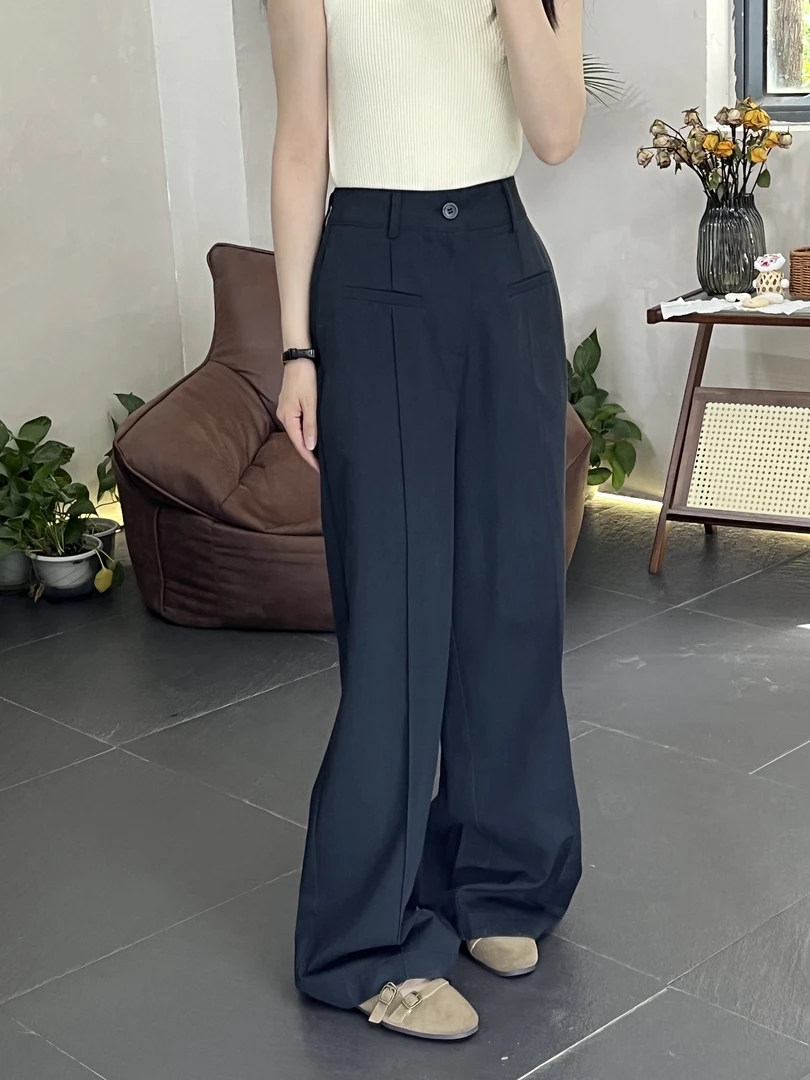 YY9008#新款显瘦窄版直筒裤长裤韩版百搭时尚款