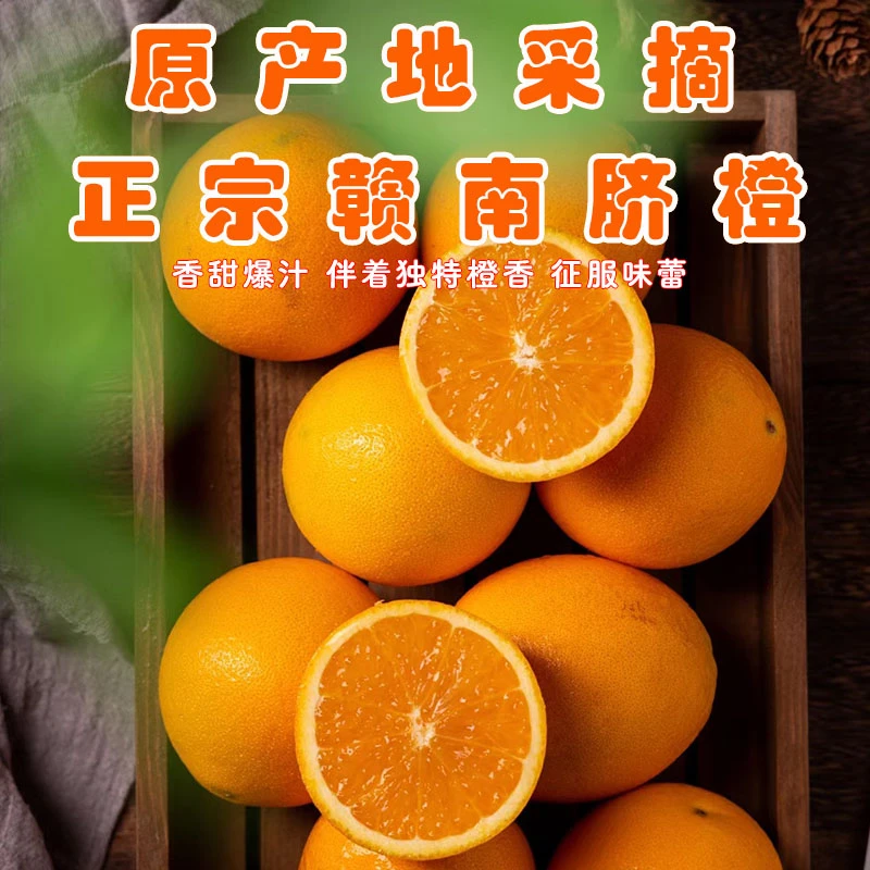 【坏果包赔】正宗赣南脐橙江西赣州直发甜橙子孕妇现采现摘新鲜水果