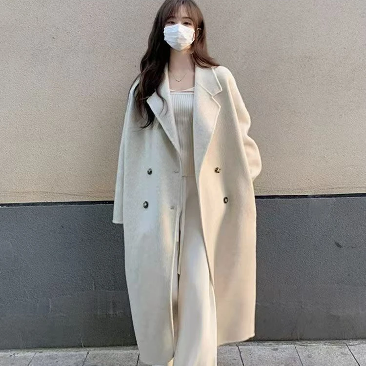 气质网红毛呢大衣中长款韩版秋冬春秋显瘦时尚百搭(非图片款)