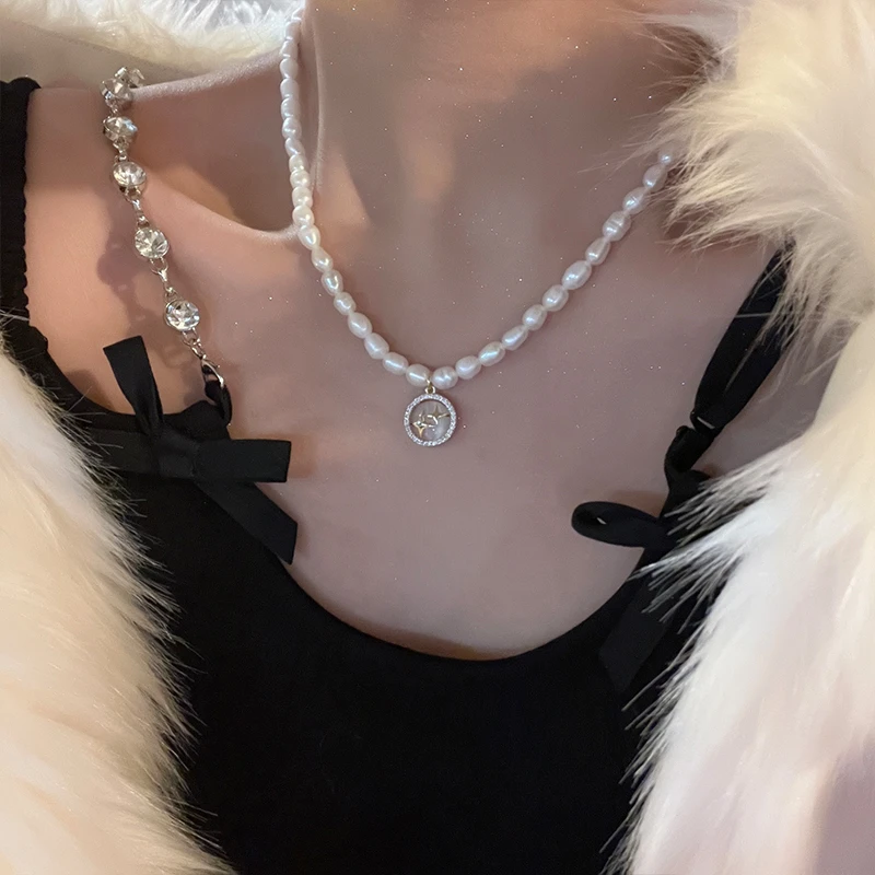 oushipei/欧诗佩 铜合金仿珍珠项链 气质巴洛克异形珍珠项链手链