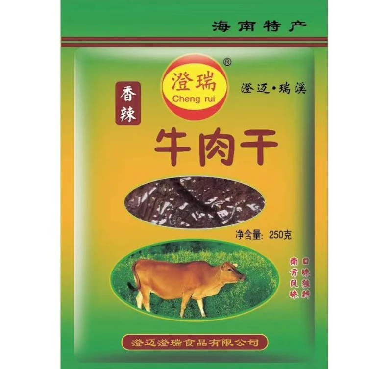 海南特产瑞溪手撕香辣味牛肉干，净含量250克解馋办公室休闲零食
