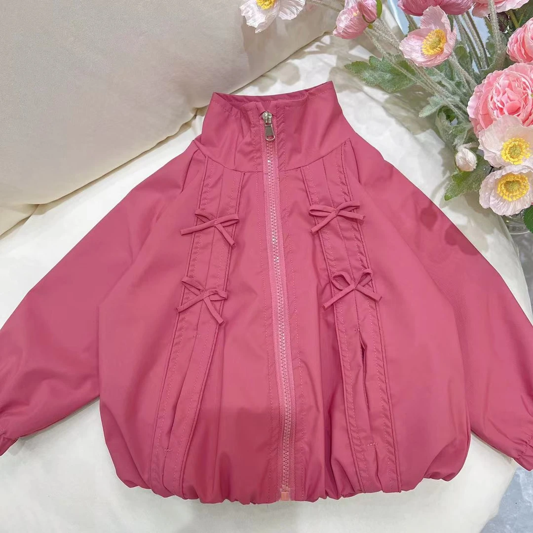 小童2024春秋装儿童外套中大童洋气女童时尚外套休闲上衣舒适时髦