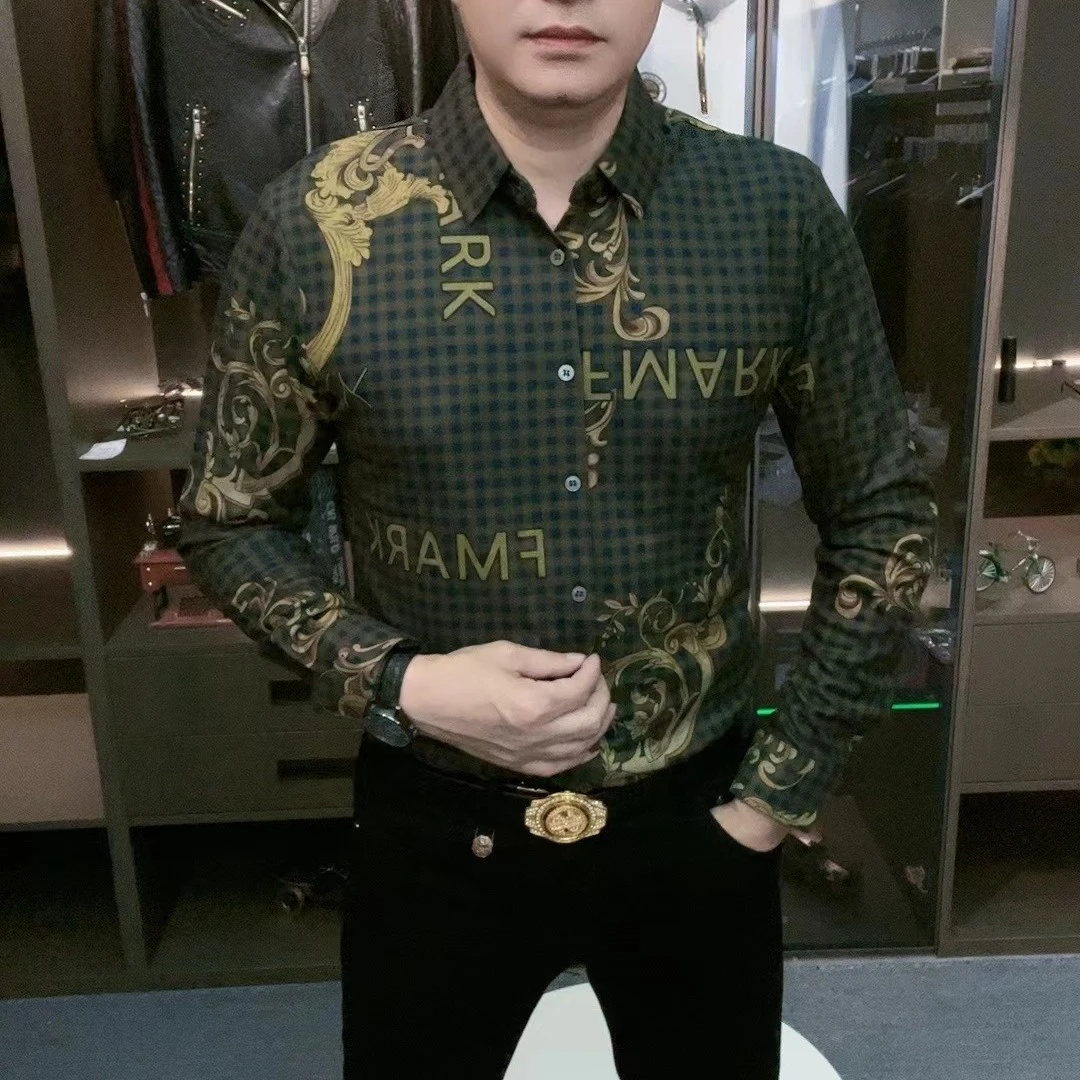 2023秋冬网红印花修身百搭春秋百搭潮流长袖