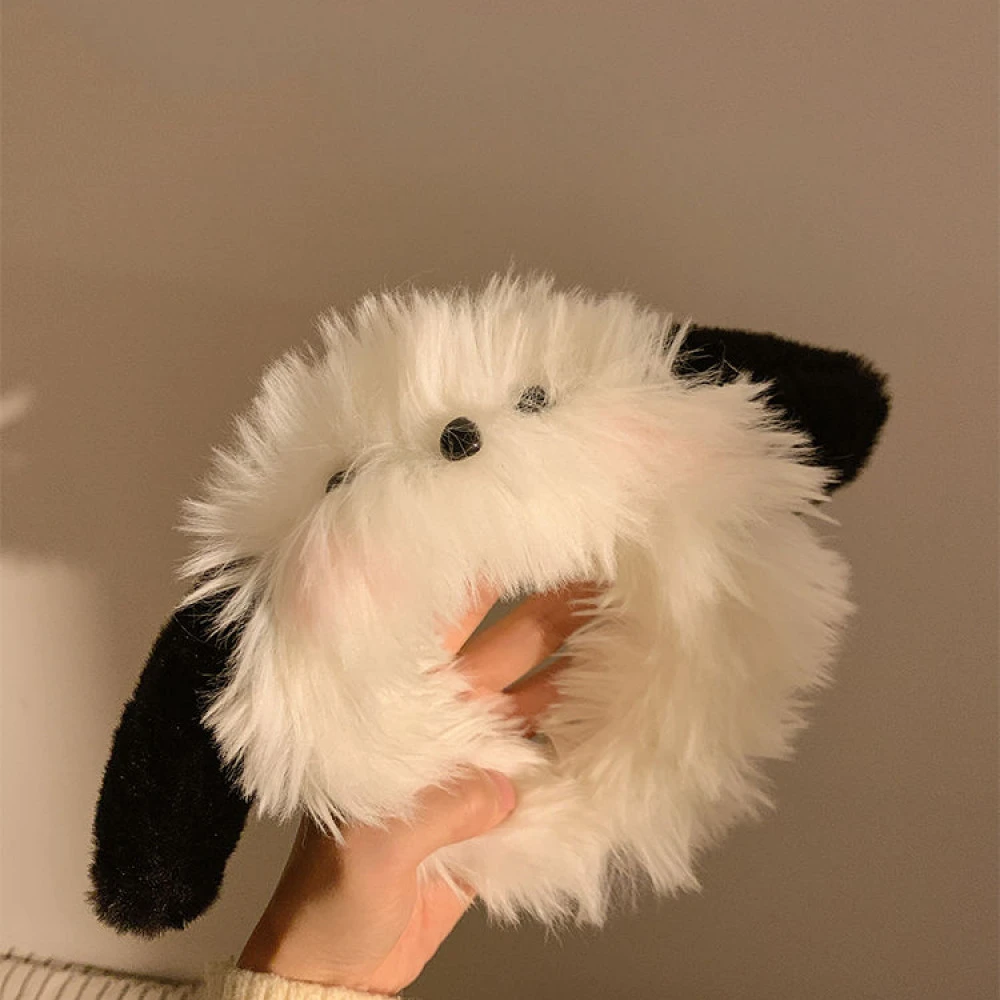 可爱毛绒小狗耳朵发箍女敷面膜洗脸化妆专用头箍搞怪秋冬发饰头饰