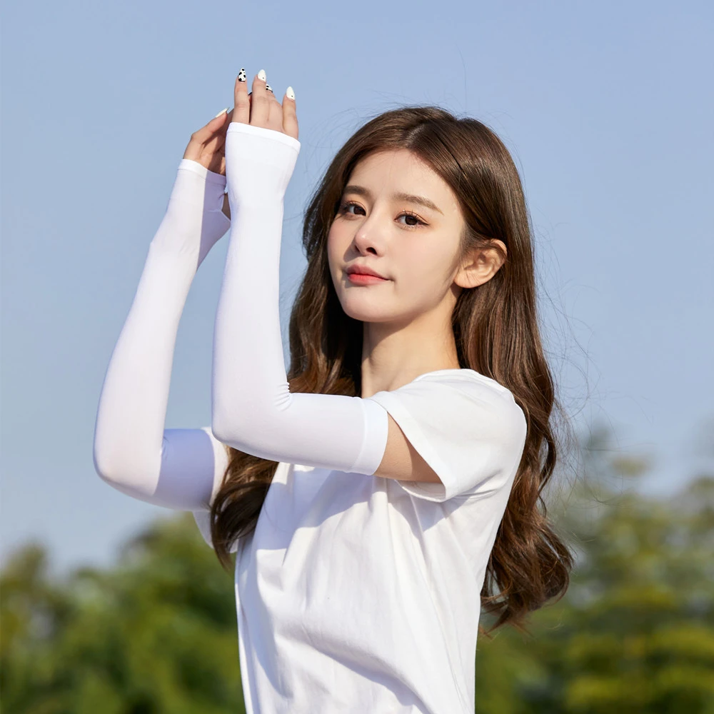 夏季冰丝袖套批发手袖护臂手套男女户外骑行运动遮阳fpw