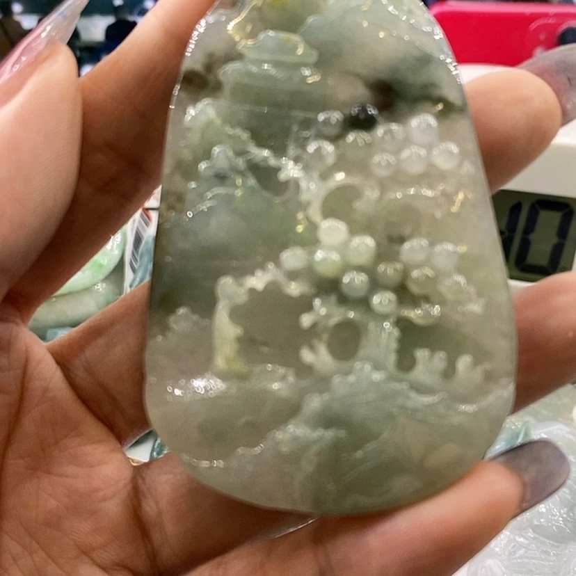 【闪购商品】翡翠颈饰未镶嵌南*！3864