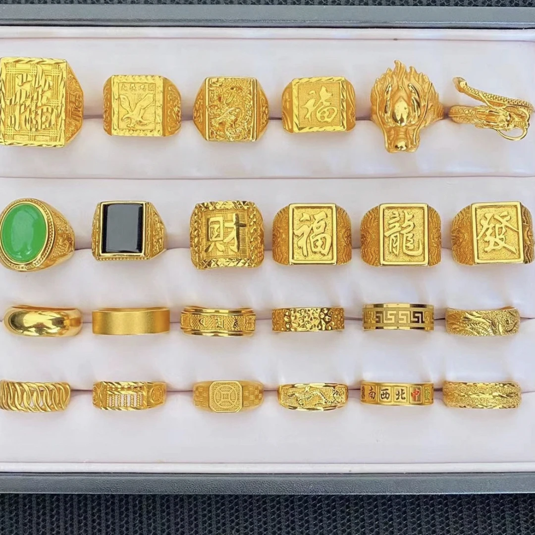 合金戒指 开口戒指合集可调节男士精美磨砂饰品情侣霸气