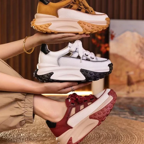 2023年新款凉爽凉快镂空复古特别好看女鞋厚底百搭韩版女鞋软底