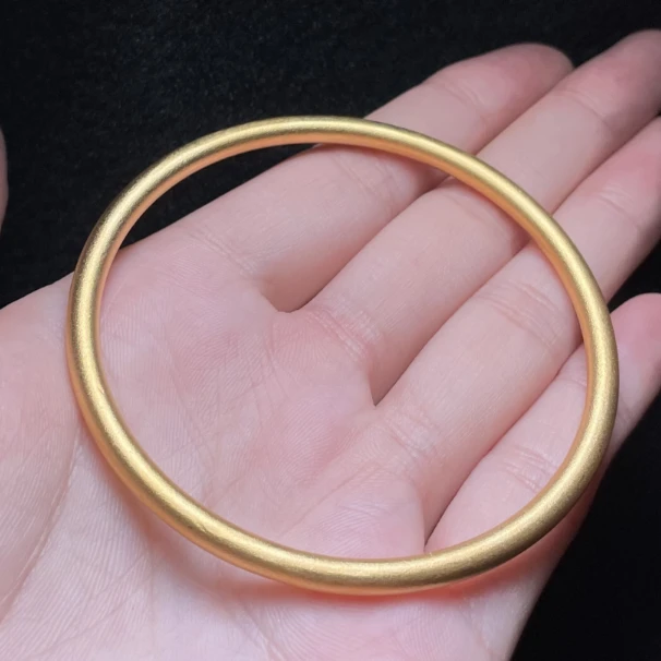 足银手镯 【闪闪珠宝】足银999.9闭口圆棍手镯 CAN2780096