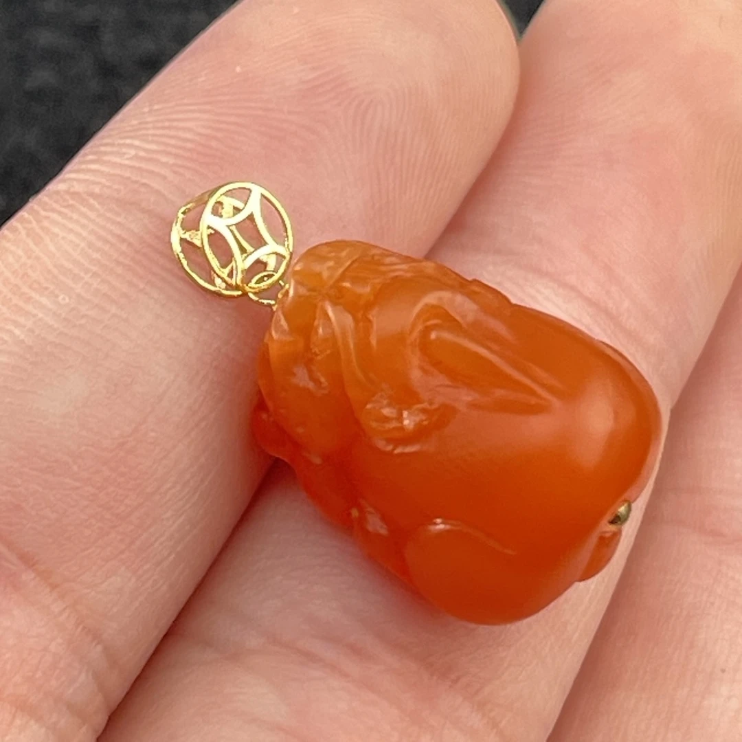 【溯源专场】18k南红貔貅吊坠多样性发货 发其一CAN1730014