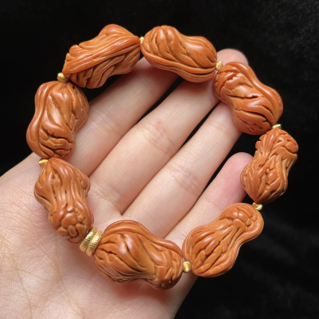 【玉氏珠宝】桃核手串-约25✘15mm CAN1400464