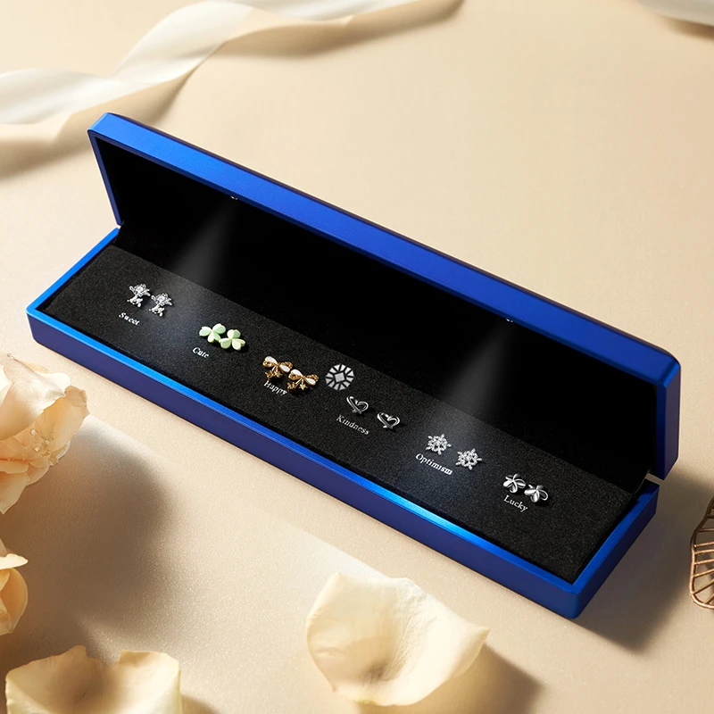 925银耳饰 生日礼物一周耳钉送女生女朋友气质轻奢高级七夕情人节