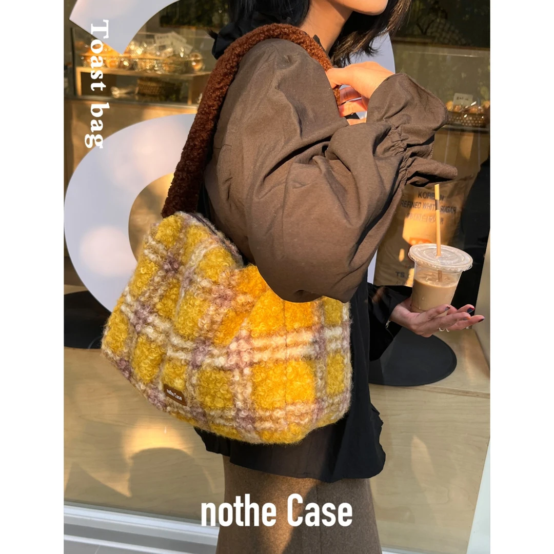 nothe Case「生巧吐司」原创秋冬毛毛包大容量单肩小众百搭腋下包