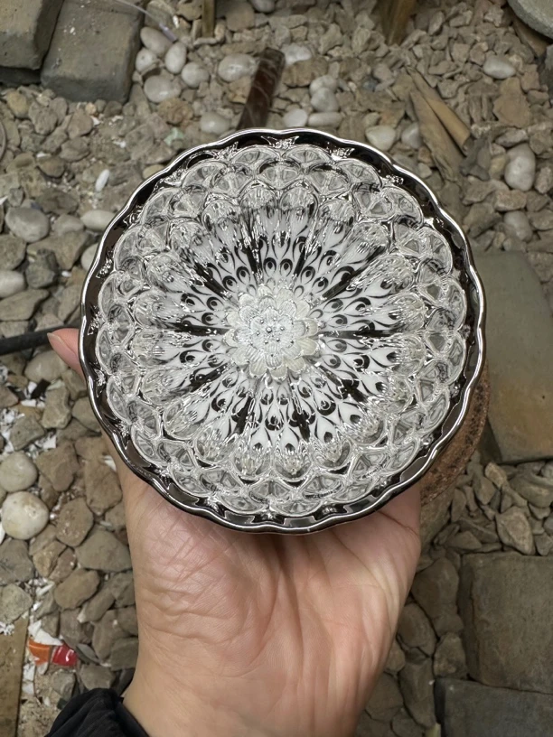 高端瓷器 冰清玉洁莲花 主人杯A122