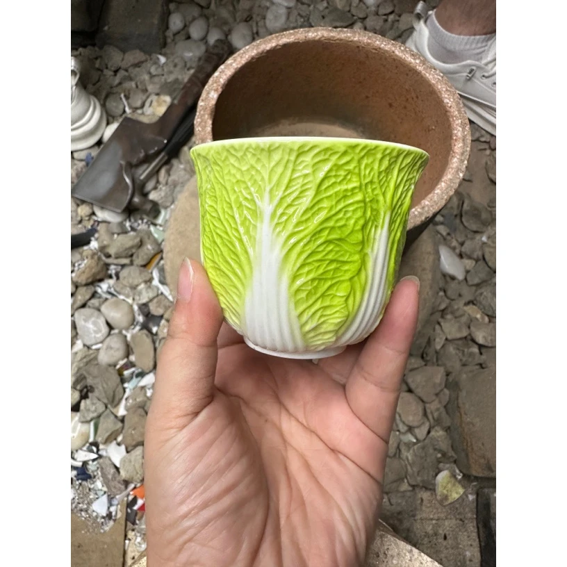 高端茶器 羊脂玉白菜 主人杯A123