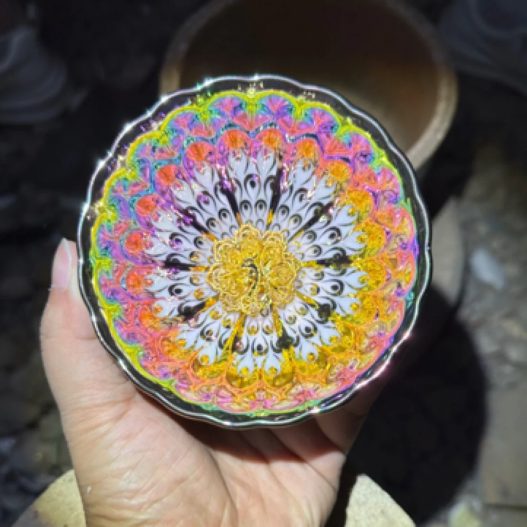 高端茶器 七彩孔雀 主人杯1