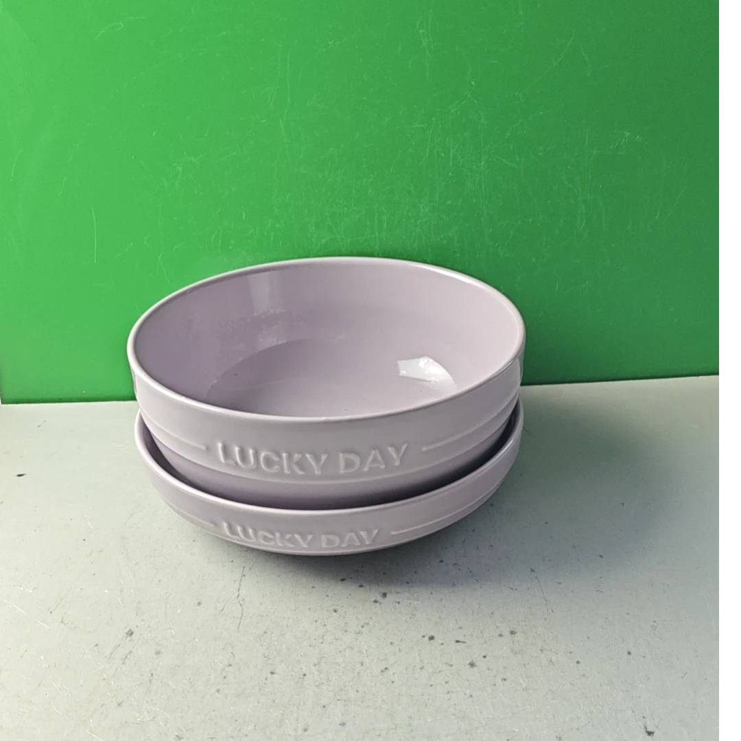 4989（汤碗口径19.5，高8，圆盘口径20，高4.5）微瑕陶瓷餐具C1500F