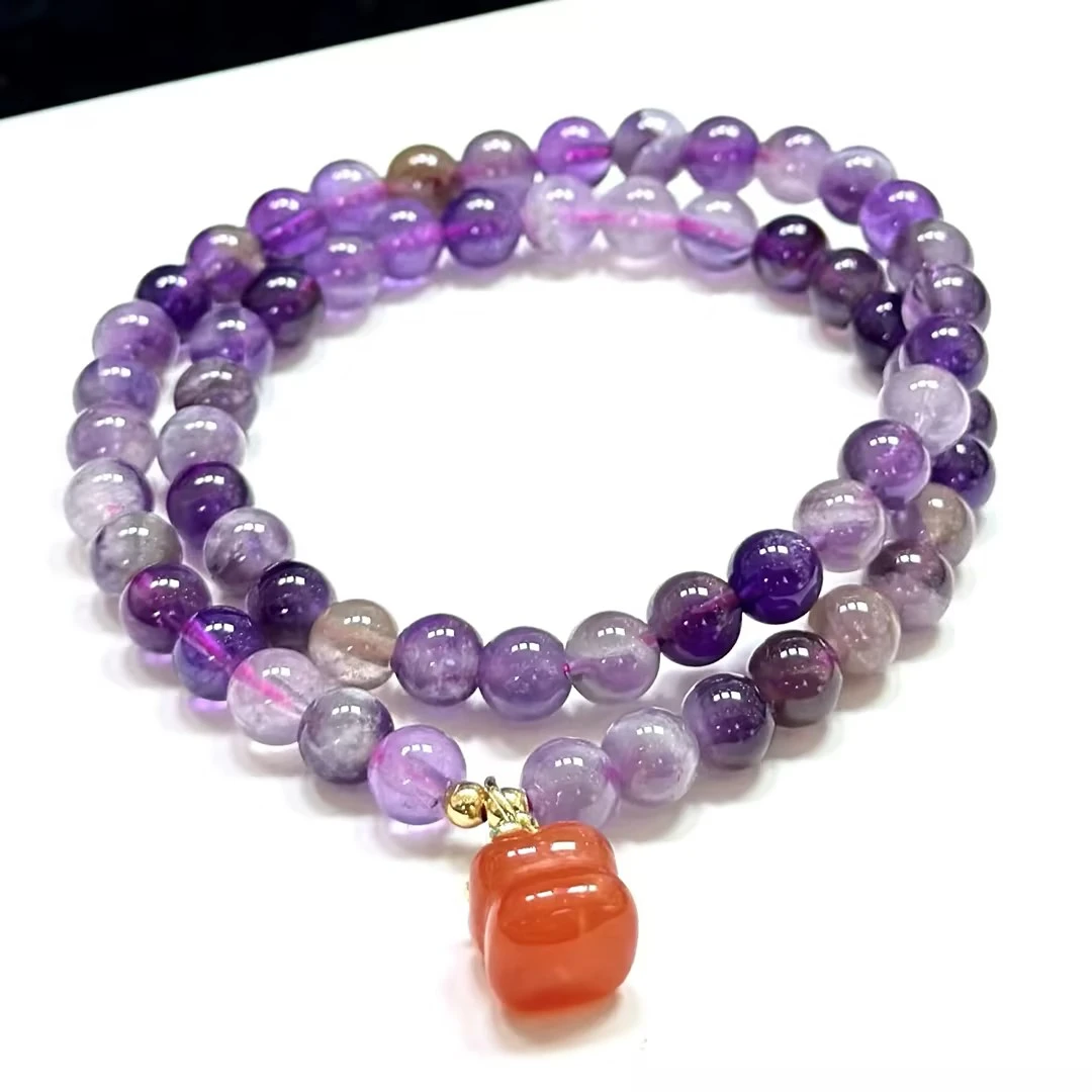 【ZM】紫极光DIY多圈手串-约6mm（多样性发其一）