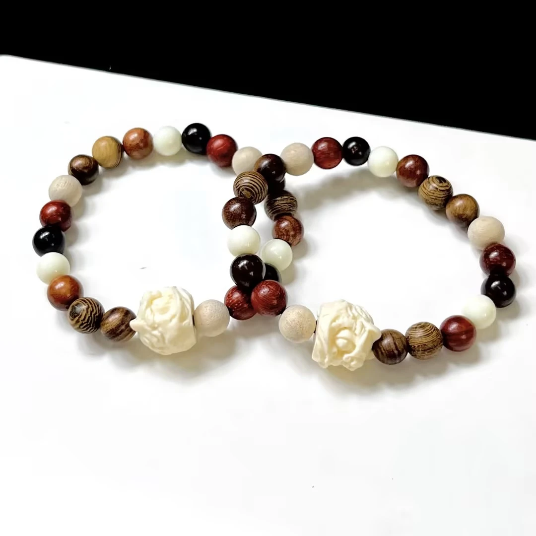 【CH】象牙果醒狮DIY手串-约8mm（多样性发其一）