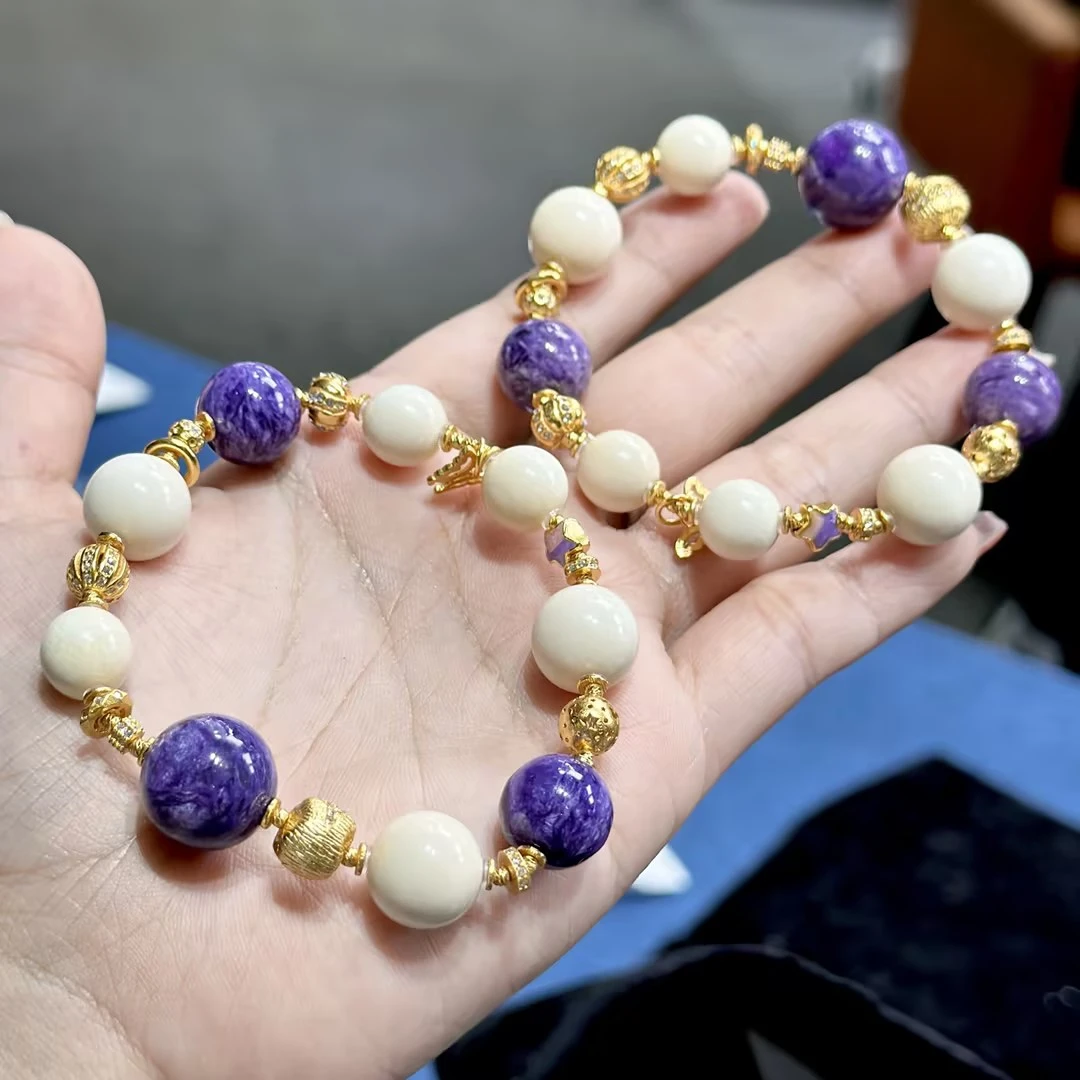 【ZCH】【公主的高档朋友】猛犸牙DIY手串-约14*12mm（多样性发其一）