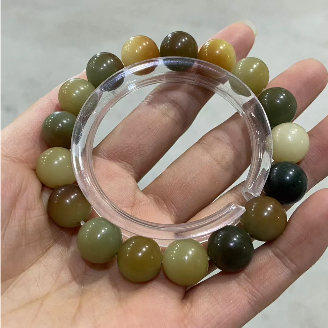 P588绿菩提圆珠卡1.2单圈手串