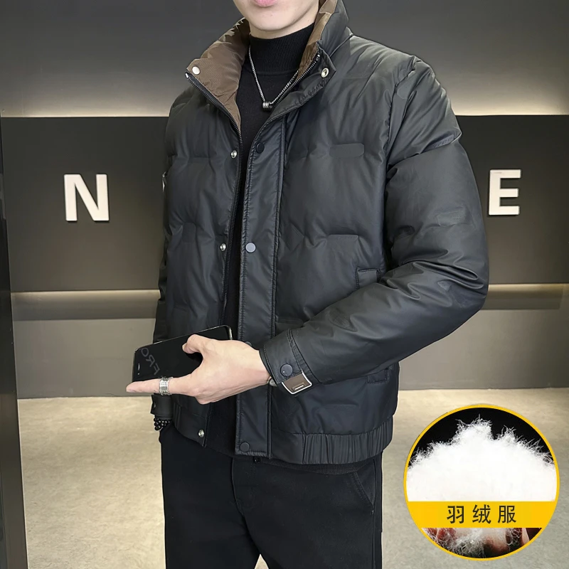 TUCANO/啄木鳥男士冬季2024立领百搭鸭绒保暖青年潮羽绒服外套