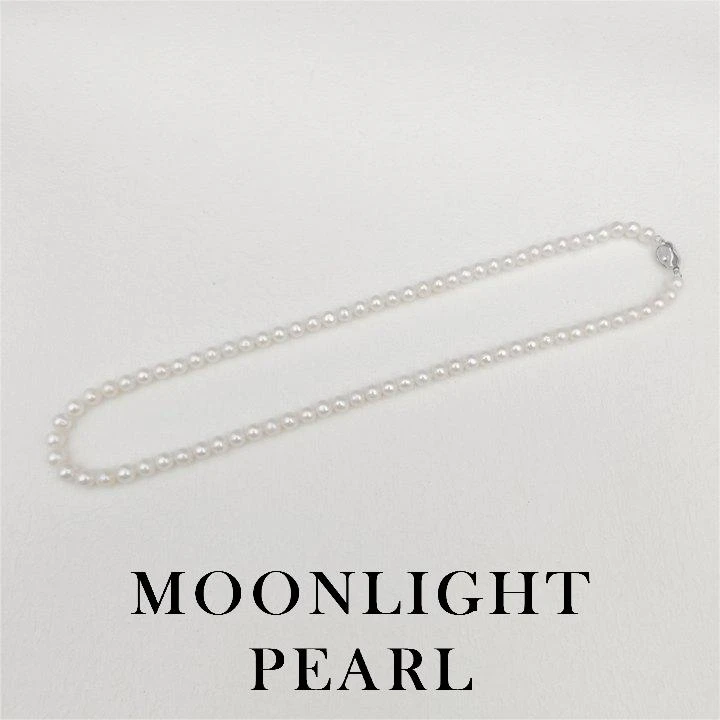 MOONLIGHT/月广明【小怡】MLP2217银扣经典百搭仙女项链5-6mm简约