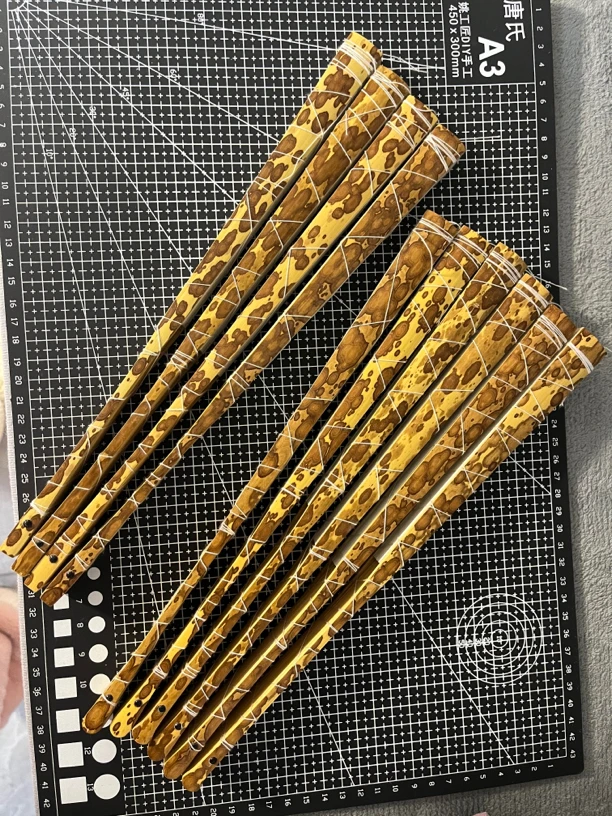 【新手入门级花竹】95寸梅妃全手工扇18方传统diy