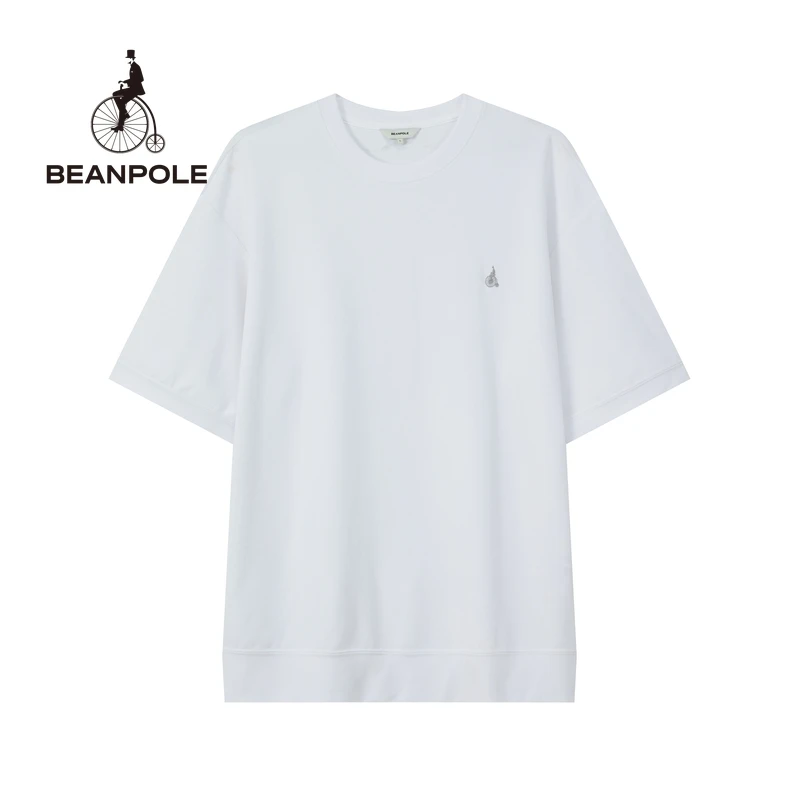 BEANPOLE滨波 24春夏新男士米兰诺组织素色圆领短袖T恤BC4342C14