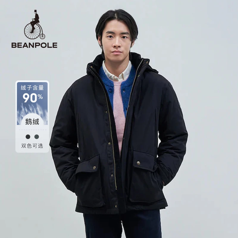 BEANPOLE【鹅绒绒子90%】24秋冬男士狩猎型户外保暖羽绒服BC4X30CD7