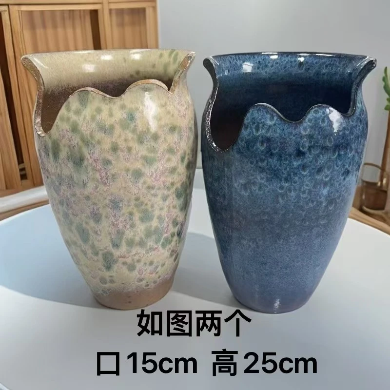 ZS210  斜缺口花盆家用大号多肉花盆多肉植物盆悬崖老桩粗陶人工