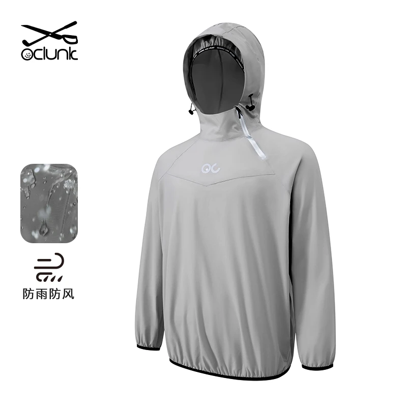 Oclunlc高尔夫雨衣男女防水雨衣轻薄透气运动套装连帽防风防雨