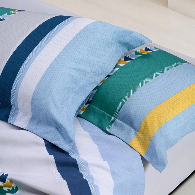 水星家纺 亲肤四季通用印花一对装成人枕套