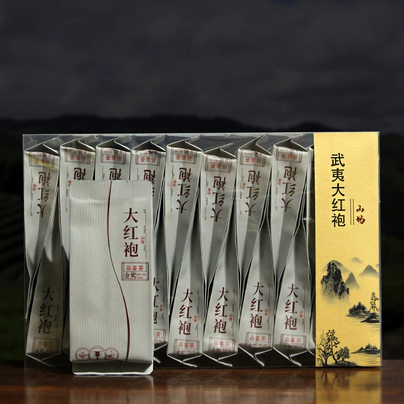 源香霖武夷大红袍茶叶花香浓香型独立小泡袋盒装碳培耐泡乌龙新茶