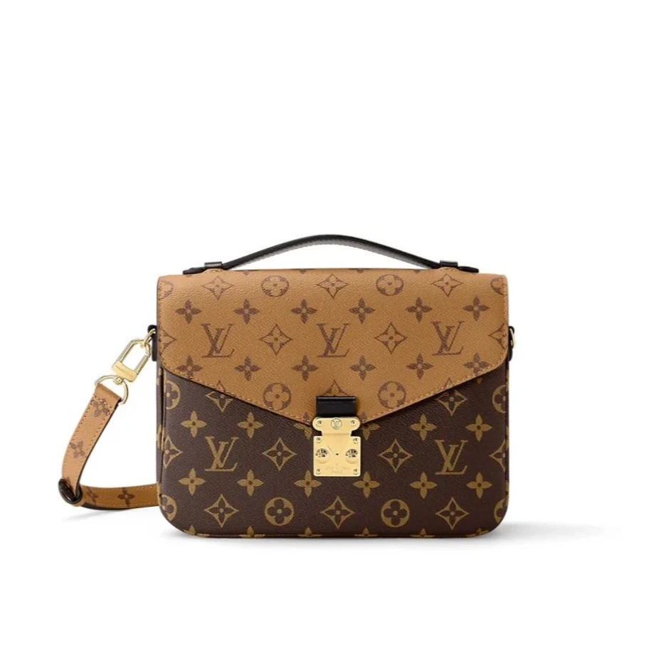 99新 LouisVuitton/路易威登 安琳/拼色邮差/公价19700