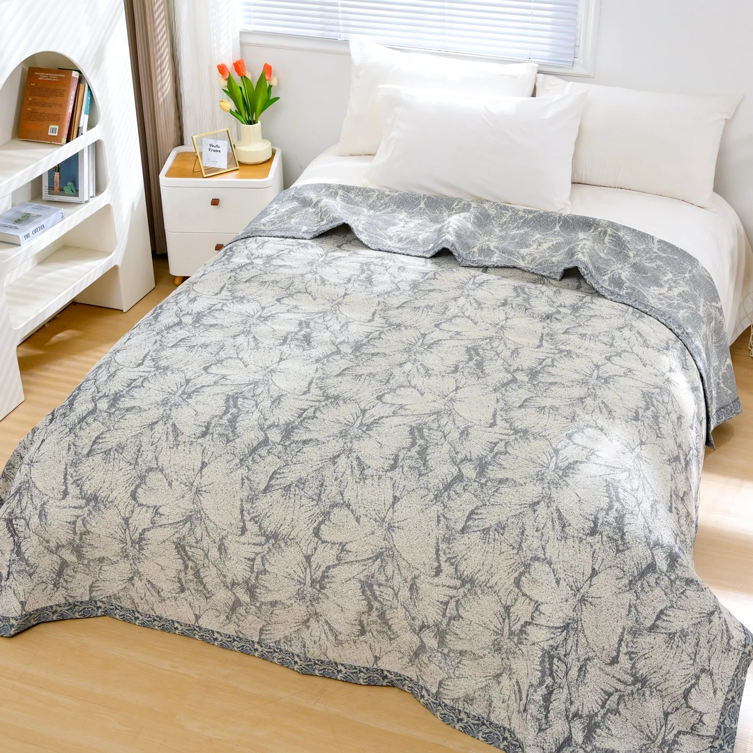 【蝴蝶】200*230高端床盖软席玉石母粒纤维双面两用加厚质感舒适