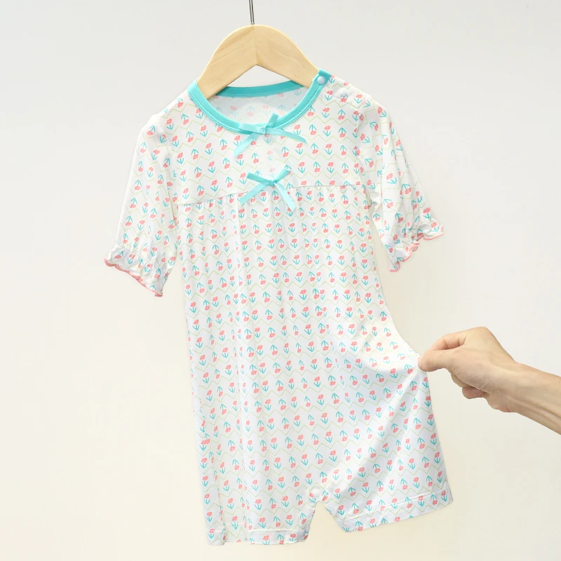 清仓 DDM-S 2141 绿野仙踪竹纤维睡袋儿童睡衣夏季女童连体家居服